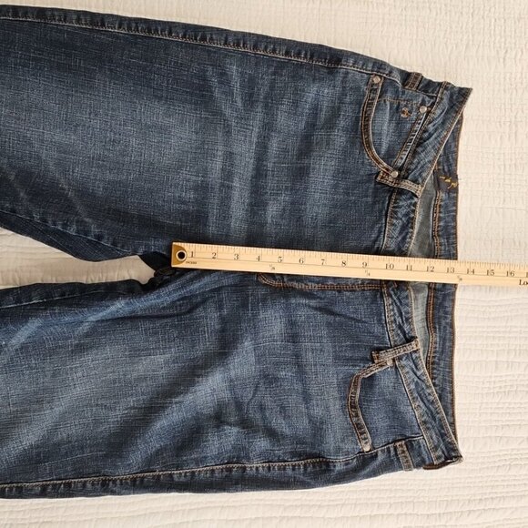 Wrangler Women's Aura Jeans 18 Short Instantly Slimming Mid Rise Boot Cut EUC - Picture 5 of 16